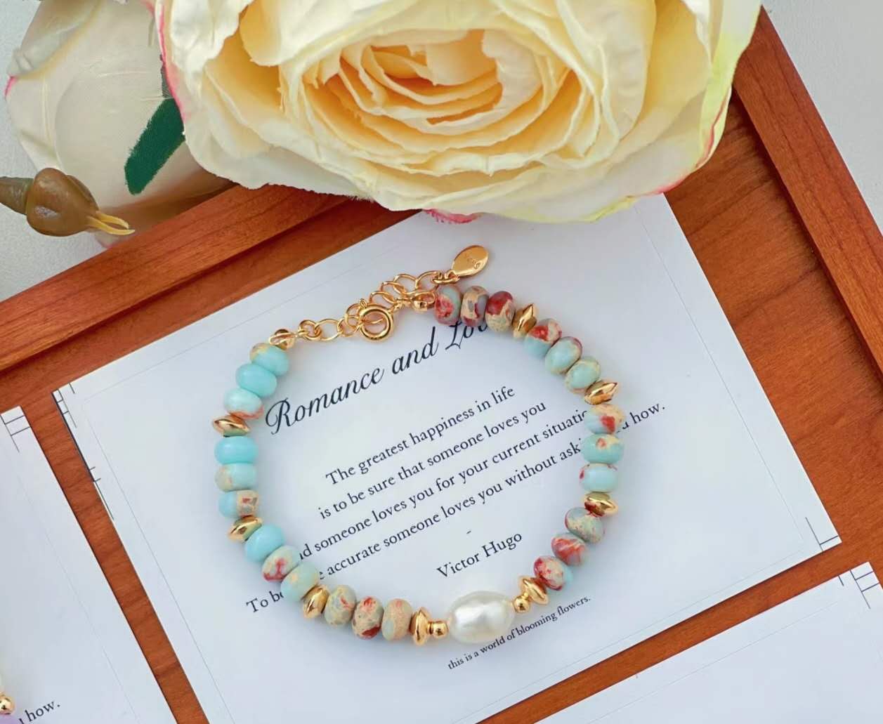 Pulsera con piedras naturales plata de ley S925