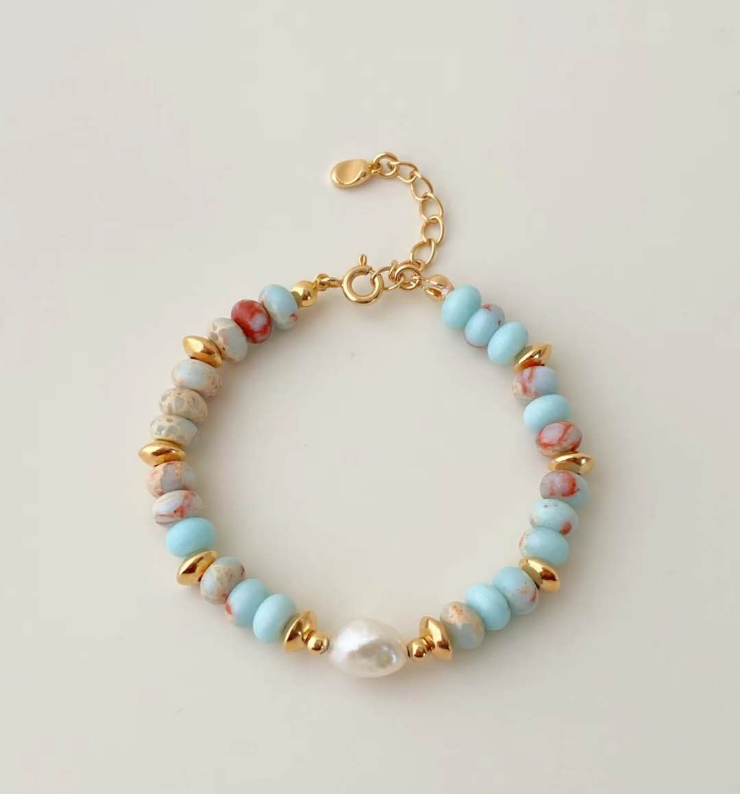 Pulsera con piedras naturales plata de ley S925