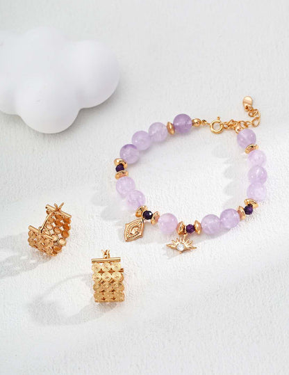 Pulsera amatista plata de ley S925
