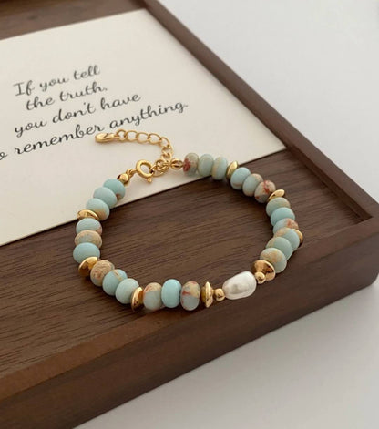 Pulsera con piedras naturales plata de ley S925